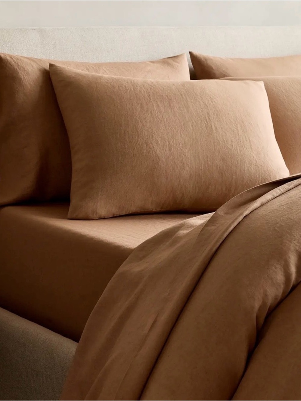NEW Quince European Linen Duvet Cover, Twin (Latte)